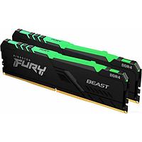 Модуль памяти Kingston FURY Beast RGB 2x16ГБ DDR4 3200МГц KF432C16BB12AK2/32