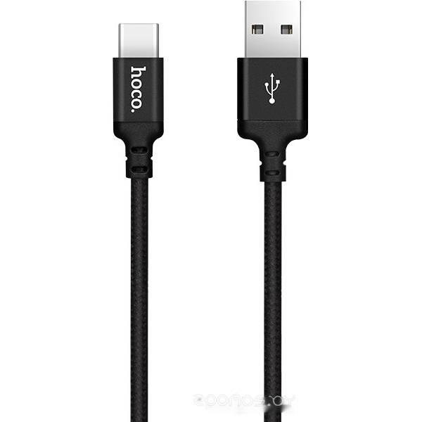 Кабель Hoco X14 USB Type-C (2 м, черный) - фото 1 - id-p225487016
