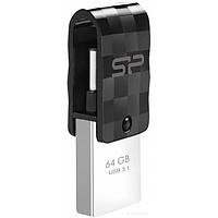 USB Flash Silicon Power Mobile C31 64GB (черный)