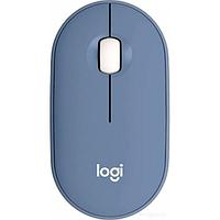 Мышь Logitech M350 Pebble (темно-синий)