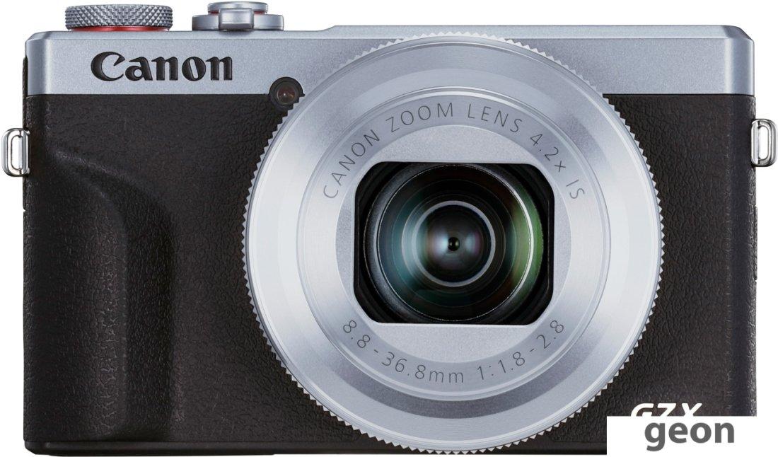 Фотоаппарат Canon PowerShot G7 X Mark III (серебристый) - фото 1 - id-p225497979