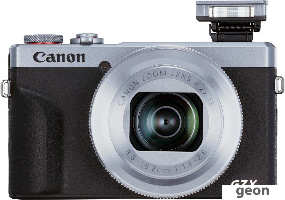 Фотоаппарат Canon PowerShot G7 X Mark III (серебристый) - фото 2 - id-p225497979