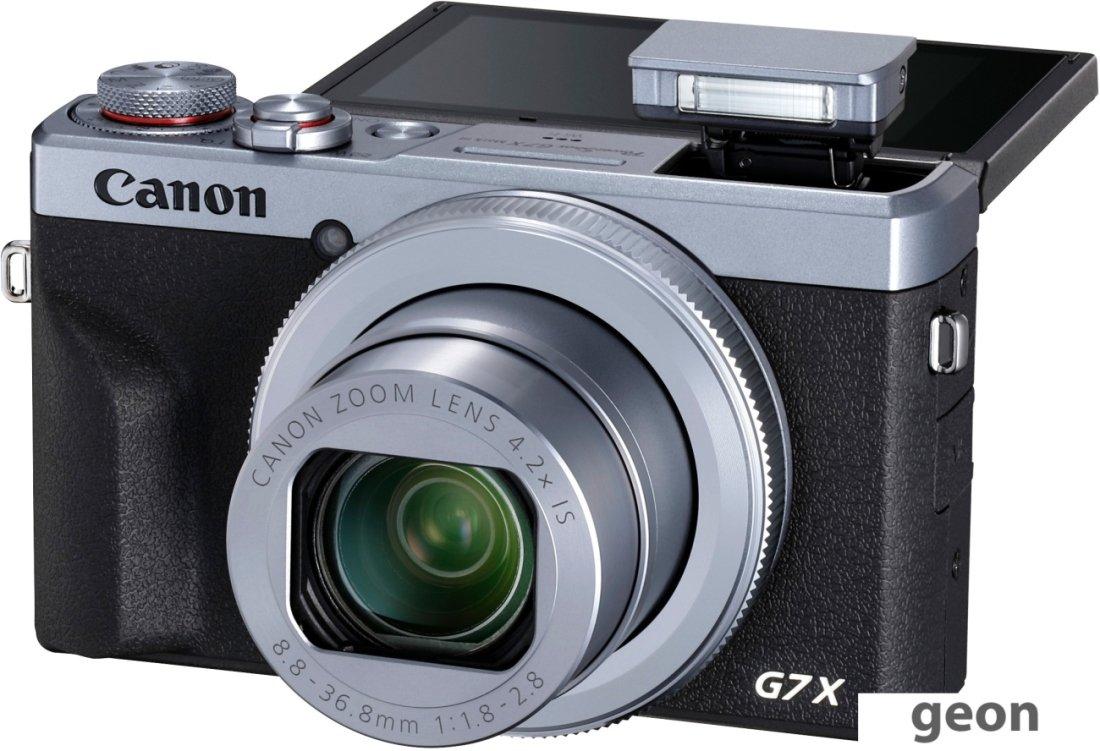 Фотоаппарат Canon PowerShot G7 X Mark III (серебристый) - фото 3 - id-p225497979