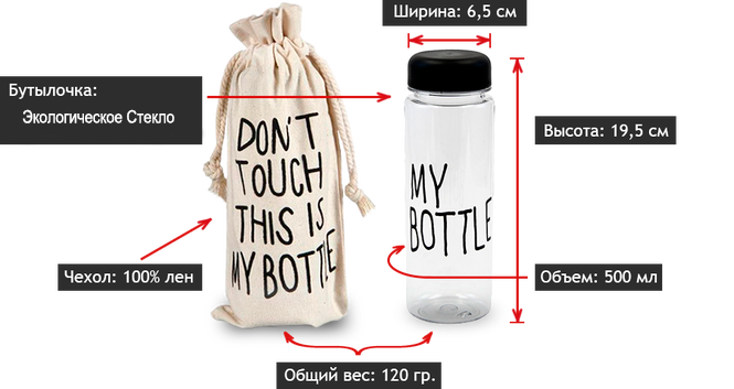 Бутылочка для всего My Bottle - фото 5 - id-p225498383