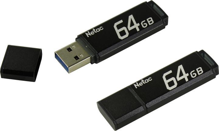 Netac NT03U351N-064G-30BK USB3.0 Flash Drive 64Gb (RTL) - фото 1 - id-p225498030