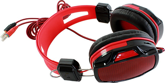 Игровые наушники с микрофоном,с усиленным кабелем SiPL Red - фото 5 - id-p225499353