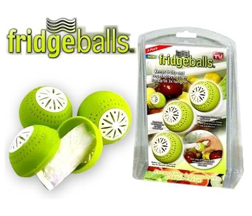 Поглотитель запаха шарики Fridge Balls (Фридж Болс) в холодильнике 3шт - фото 6 - id-p225498422