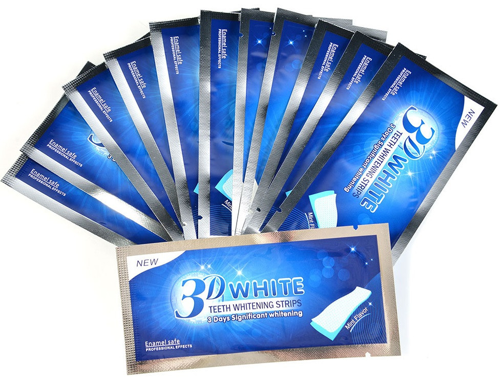Полоски для отбеливания зубов 3D WHITE Teeth Whitening Strips 7 пар - фото 6 - id-p225498466