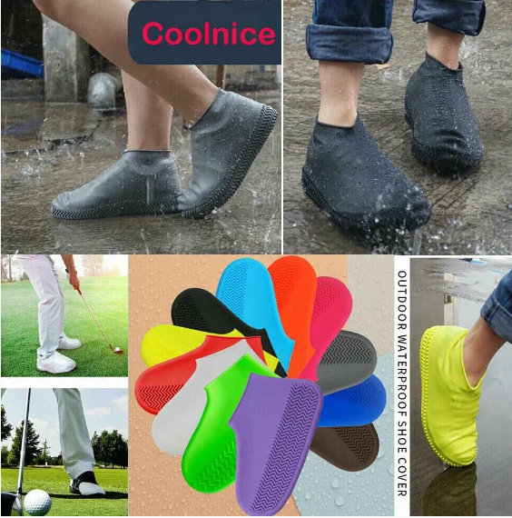 Бахилы от дождя (дождевики) и песка многоразовые силиконовые Waterproof Silicone Shoe. Суперпрочные - фото 1 - id-p225499443