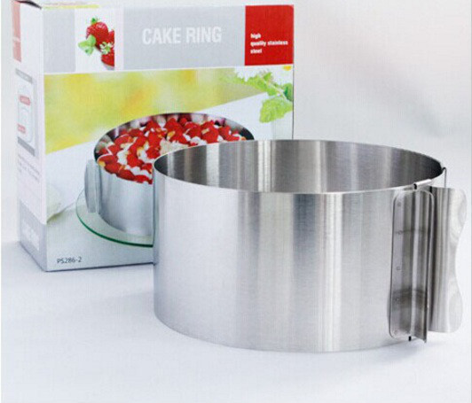 Раздвижная кулинарная форма для торта или салата Cake Ring 16-30 см - фото 6 - id-p225499479