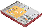 Обложки для переплета картонные OfficeSpace А4, 100 шт., 230 г/м2, красные, тиснение «под кожу»