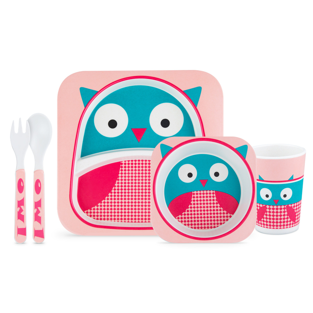 Детская посуда из бамбука из 5 предметов (набор) Bamboo Ware Kids Set.Пчелка. - фото 8 - id-p225500417