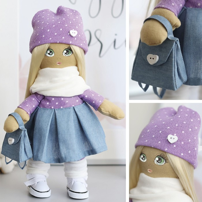 Мягкая кукла "Глория", набор для шитья 21 × 0,5 × 29,7 см - фото 1 - id-p225498268