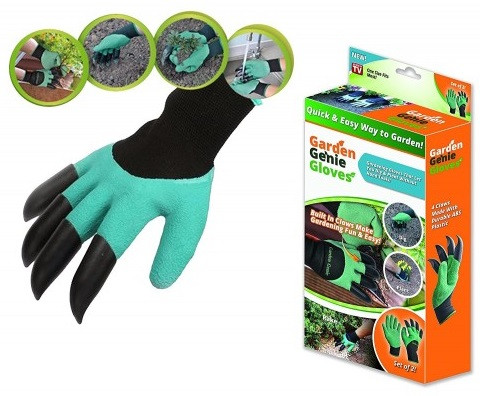 Перчатки для сада с когтями Garden Genie Gloves - фото 5 - id-p225498545
