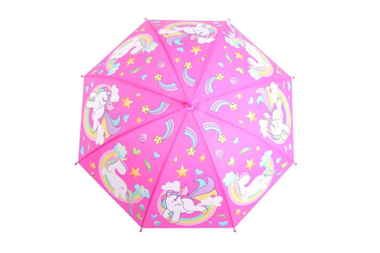 Зонт «ЕДИНОРОГ», розовый - фото 2 - id-p225499565