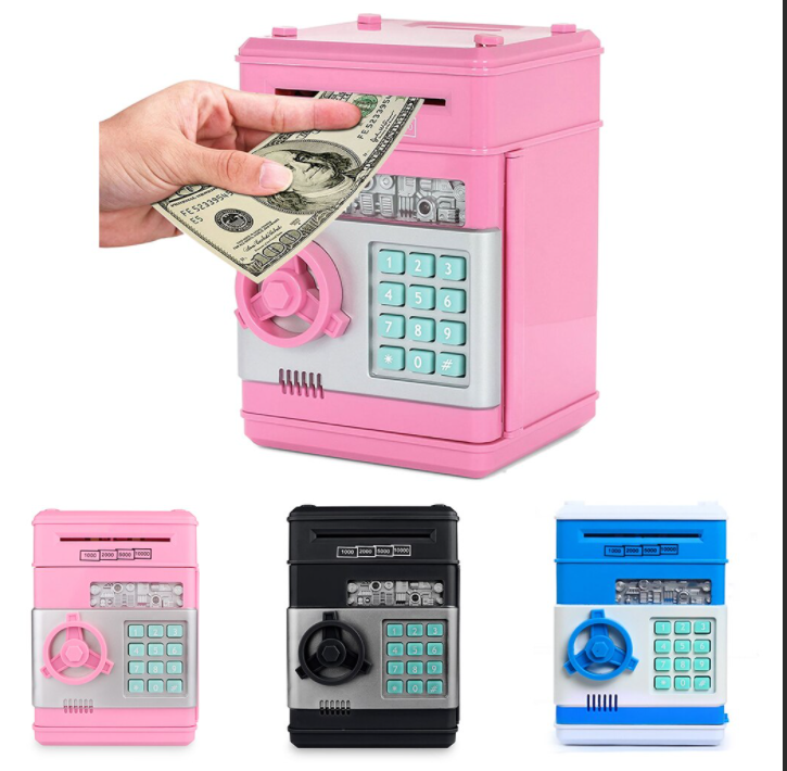 Копилка для денег "Копилка сейф детская взрослая электронная интерактивная банкомат - фото 5 - id-p225499620