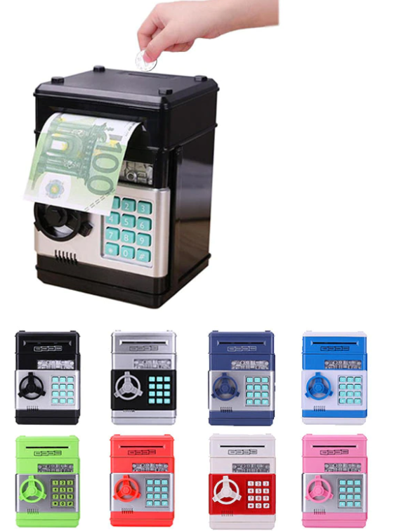 Копилка для денег "Копилка сейф детская взрослая электронная интерактивная банкомат - фото 6 - id-p225499620