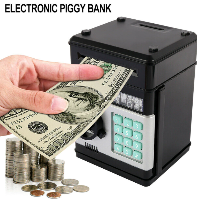 Копилка для денег "Копилка сейф детская взрослая электронная интерактивная банкомат - фото 8 - id-p225499620