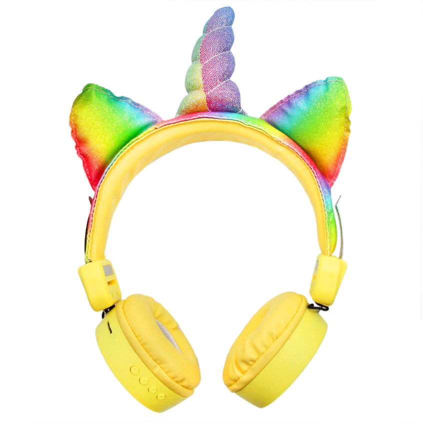 Беспроводные детские Bluetooth наушники ушки Единорог Headphone AH-807 - фото 8 - id-p225501403