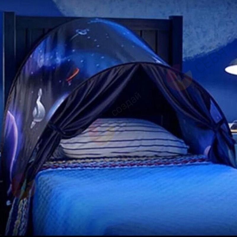 Детская палатка для сна Dream Tents (Палатка мечты) Снежинки. - фото 5 - id-p225500545