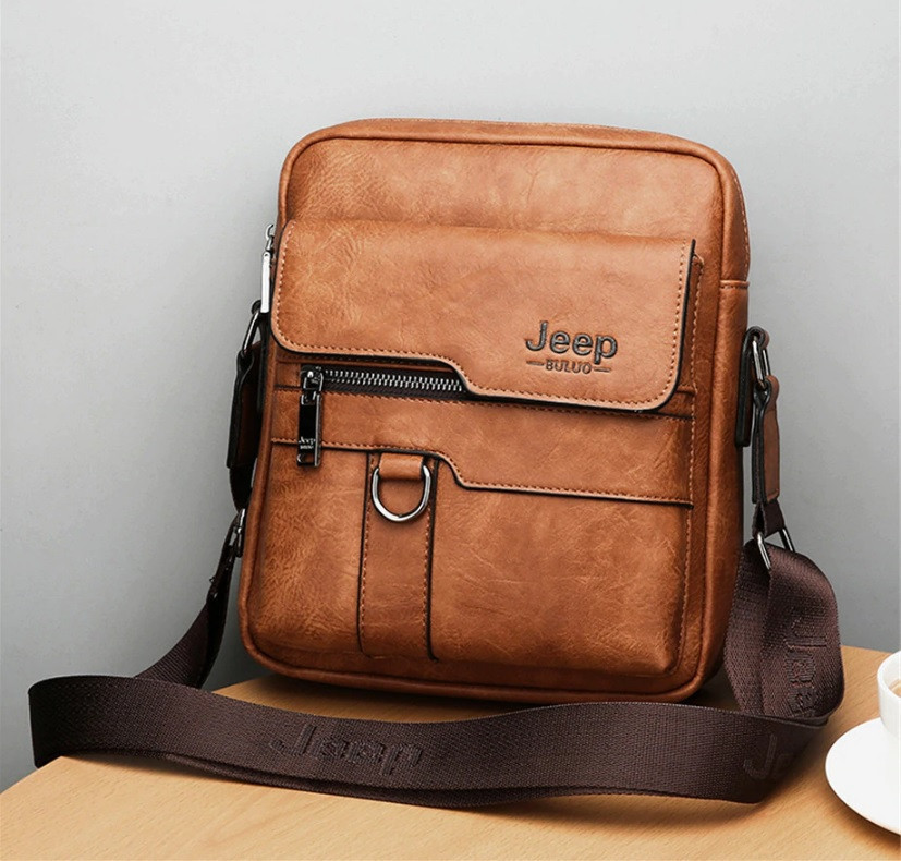 Мужская сумка мессенджер Jeep Buluo черный - фото 5 - id-p225500556