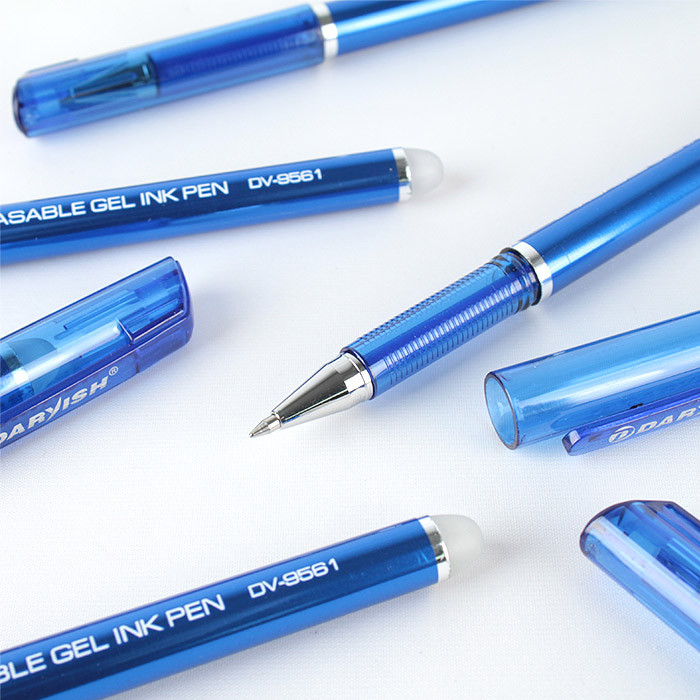 Ручка гелевая синяя со стираемыми чернилами. 12 штук - фото 5 - id-p225501475