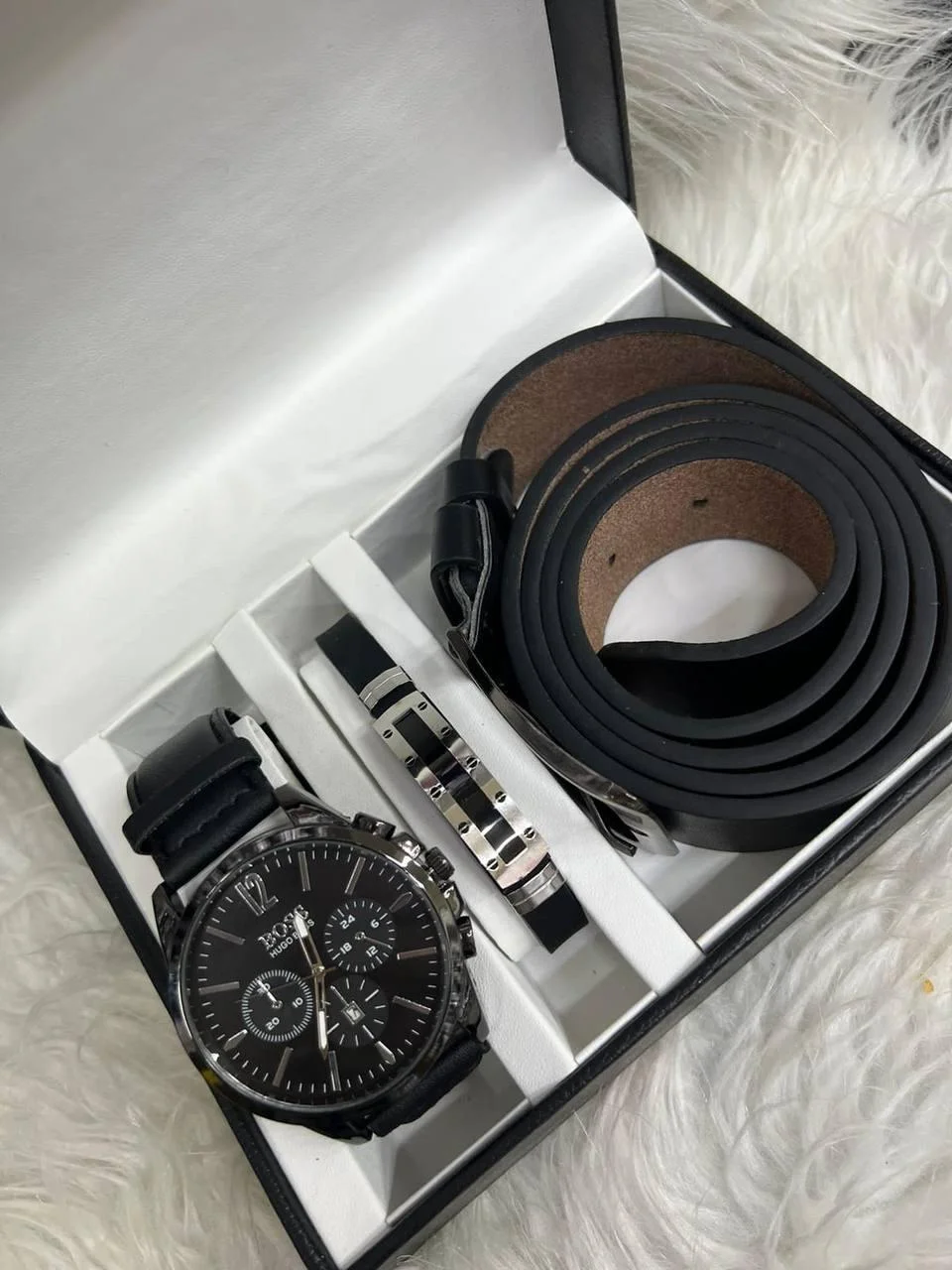 Мужской подарочный набор часы, браслет, ремень - ассортименте - фото 4 - id-p225502386