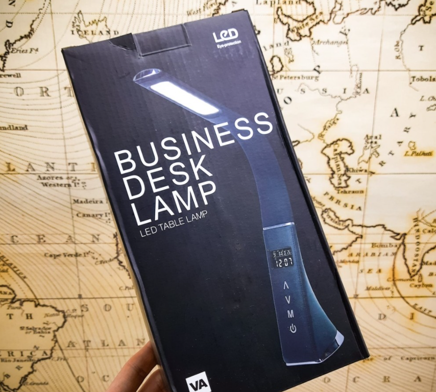 Настольная Бизнес Лампа с LCD-дисплеем Business Desk lamp Led (календарь, часы, будильник, термометр, 3 режима - фото 4 - id-p225501506
