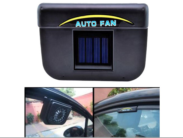 Автомобильный вентилятор на солнечной батарее для салона автомобиля - фото 7 - id-p225499785