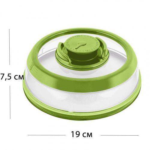 Вакуумная многоразовая крышка Vacuum Food Sealer 19 см (цвет Mix) - фото 3 - id-p225499831