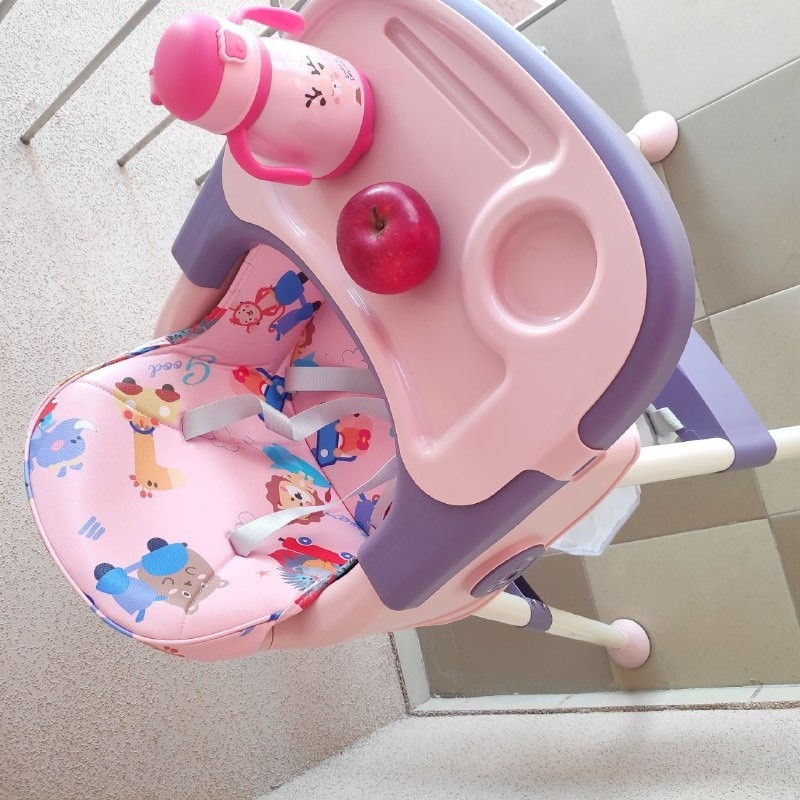 Стульчик для кормления ребенка Bestbaby розово/фиолетовый - фото 8 - id-p225503396