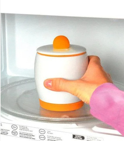 Емкость (горшочек) керамическая для приготовления блюд в микроволновой печи Egg Tastic - фото 4 - id-p225499872