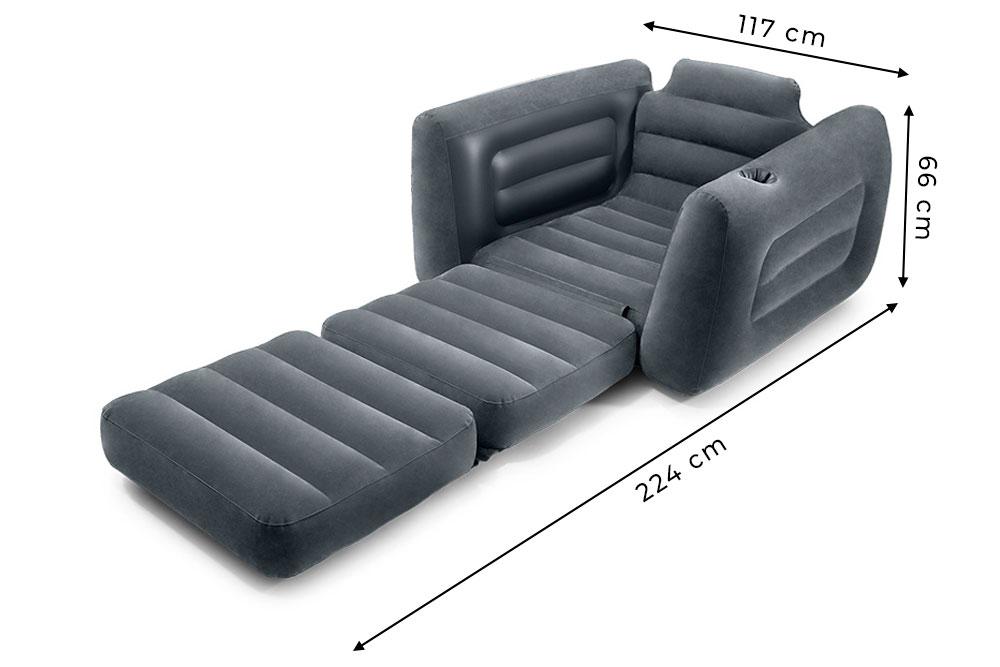 Надувное кресло-кровать Intex Pull-Out Chair - фото 6 - id-p225502506