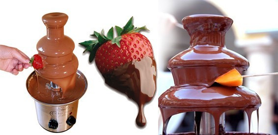 Шоколадный фонтан фондю Chocolate Fondue Fountain Mini - фото 2 - id-p225499889