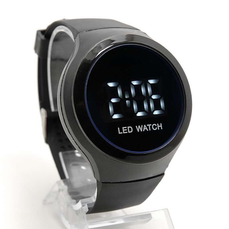 Электронные наручные часы LED 4512G2 с большими цифрами - фото 1 - id-p225503412