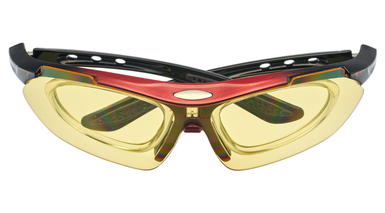 Очки спортивные солнцезащитные с 5 сменными линзами в чехле, красные - фото 7 - id-p225500725