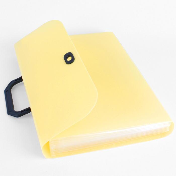 Портфель А4 13 отделений Ice жёлтый - фото 3 - id-p225502523