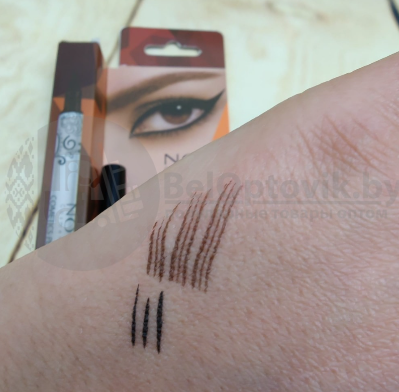 Фломастер - маркер для бровей Brown и подводка для глаз Black 2 в 1 Note Cosmetics Tatoo Rbow Ink Pen - фото 3 - id-p225501642