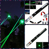 Лазерная указка Green Laser Pointer с 1 активной насадкой