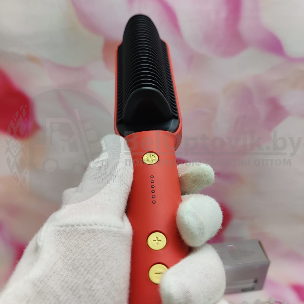 Расческа выпрямитель Straight comb FH909 с турмалиновым покрытием, утюжок, 6 температурных реж - фото 9 - id-p225500749