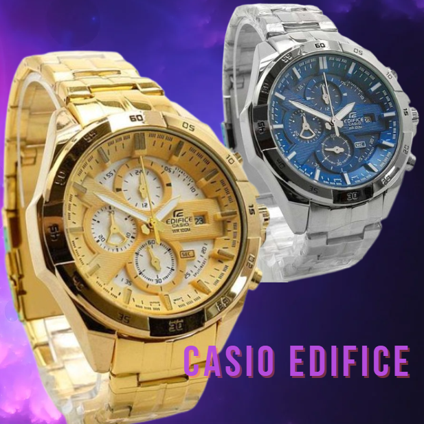 Мужские наручные часы CASIO EDIFICE 1955 с крупным циферблатом. Отличное качество все циферблаты работают! - фото 1 - id-p225504398