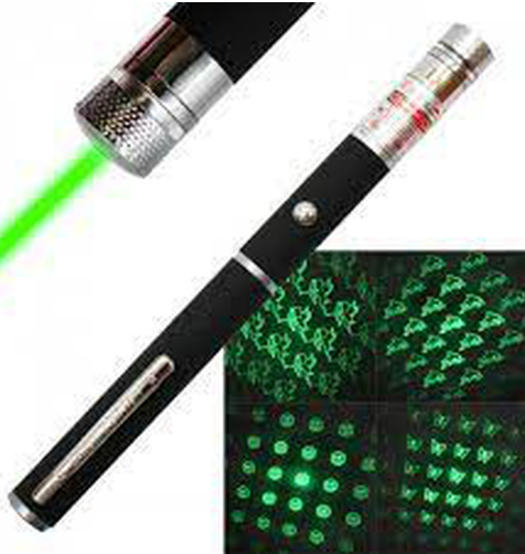 Лазерная указка Green Laser Pointer с 5 насадками - фото 6 - id-p225503470