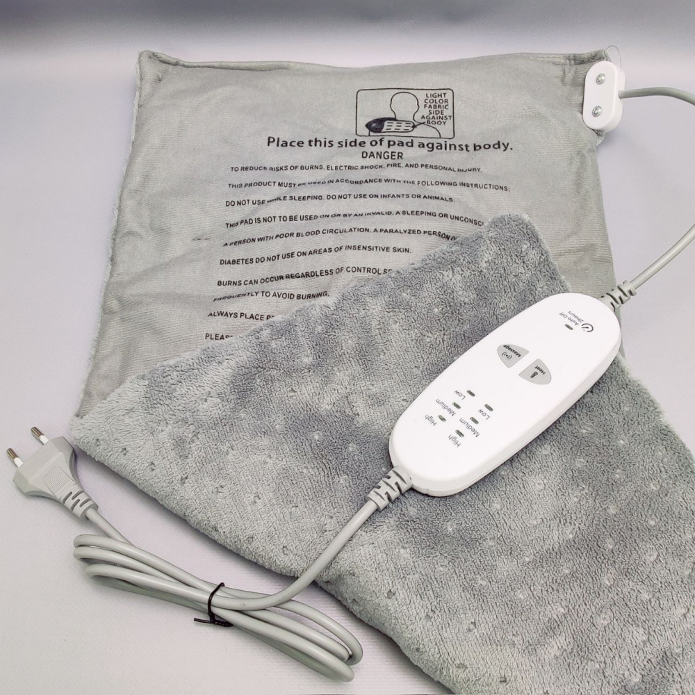 Массажирующая электрогрелка Massaging Weighted Heating Pad (3 уровня тепла, 3 режима массажа, 9 комбинаций, 60 - фото 6 - id-p225504422