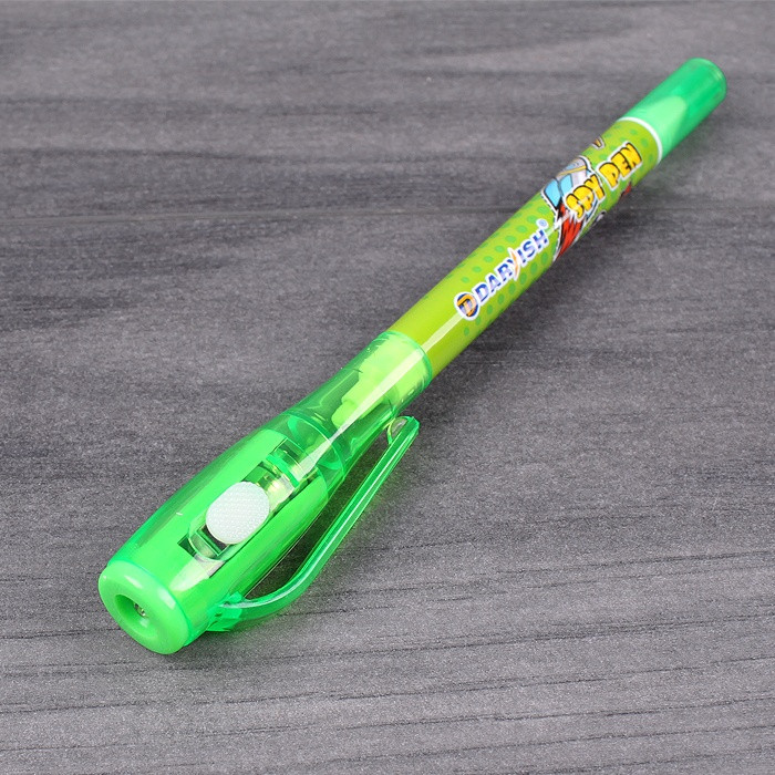 Ручка шпаргалка с фонариком "Шпионская" ассорти - фото 4 - id-p225503511
