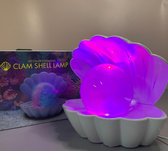 Ночник - светильник "Сокровища моря" Clam Shell Lamp (ракушка с жемчужиной) - фото 2 - id-p225502626