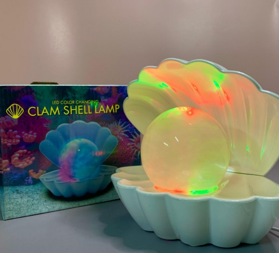 Ночник - светильник "Сокровища моря" Clam Shell Lamp (ракушка с жемчужиной) - фото 3 - id-p225502626