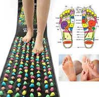 Массажный коврик для ног Foot-Massage MAT Камушки (178,0 * 35,0 см) - фото 4 - id-p225500825