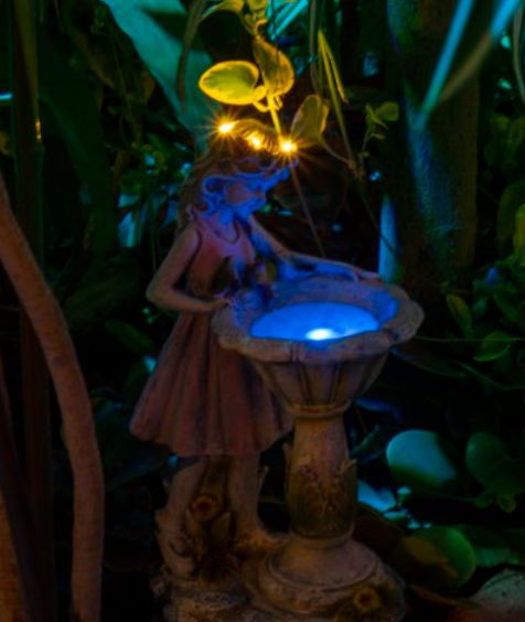 Садовая фигура Нимфа с LED подсветкой, на солнечной батарее - фото 5 - id-p225500831