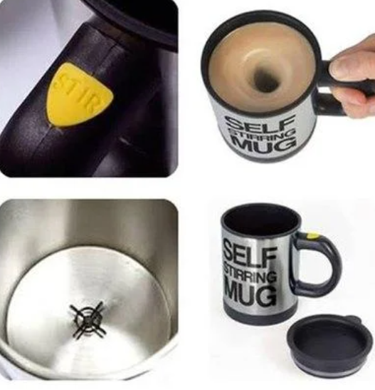 Термокружка - мешалка с крышкой Self Stirring Mug (Цвет MIX) 350 мл - фото 9 - id-p225501743