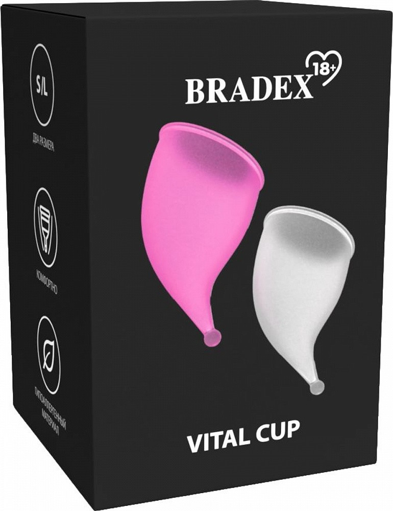 Набор менструальных чаш Clarity Cup, 2 шт. (S+L) - фото 1 - id-p225503553